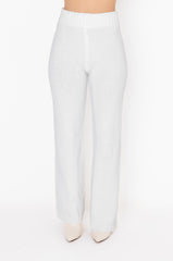 CHILLIN AF COZY WIDE LEG PANT IVORY