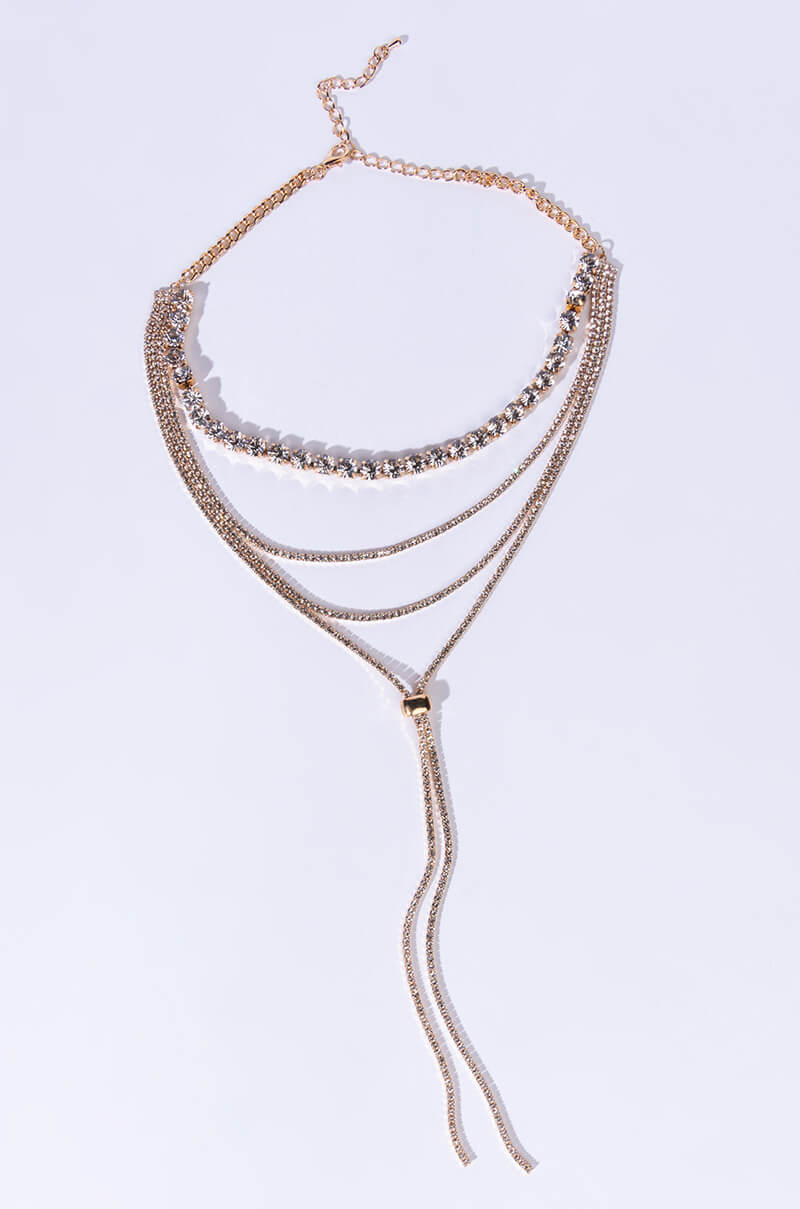 CHOKER RHINESTONE LARIAT