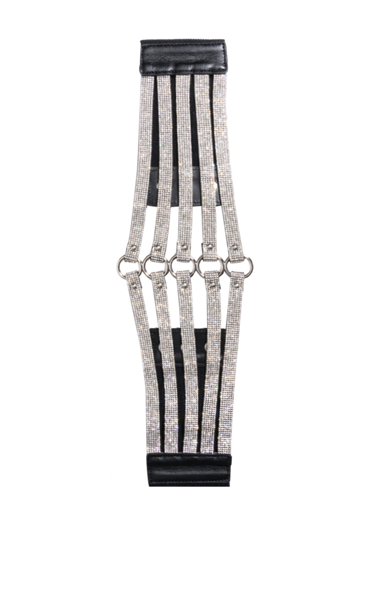 CINCH ME UP RHINESTONE STRETCH CORSET BELT