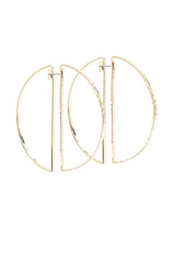CIRCLE IT FRONT BACK EARRING IN GOLD