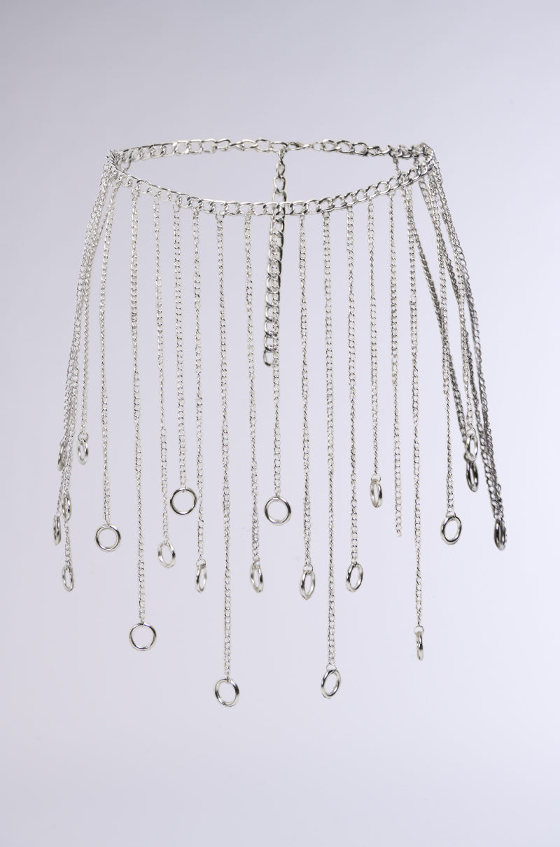CIRCLE ME CHAIN FRINGE BELT