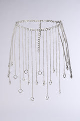 CIRCLE ME CHAIN FRINGE BELT