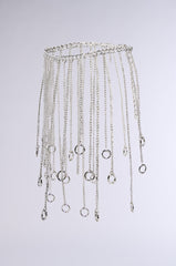 CIRCLE ME CHAIN FRINGE BELT
