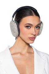 CITY GURL RHINESTONE HEADPHONE COVERS