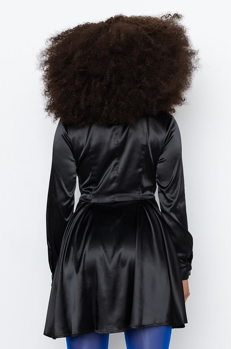 CLASSY BITCH BUTTON UP A LINE DRESS