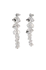 CLEAR ICE DROP EARRING