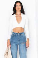 CLUELESS AF CROP SWEATER