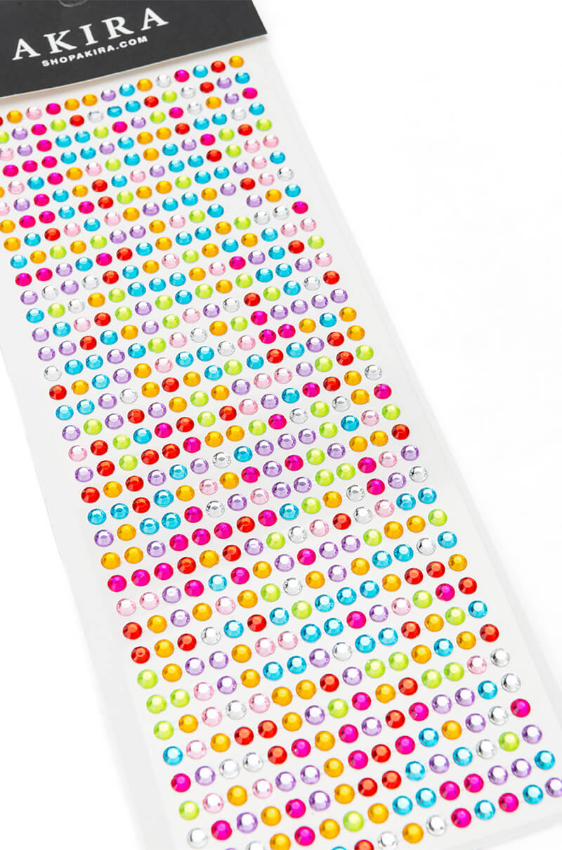 COLORFUL SMALL HAIR GEM STICKERS