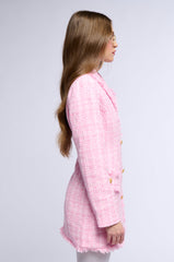 CORA TWEED BLAZER MINI DRESS