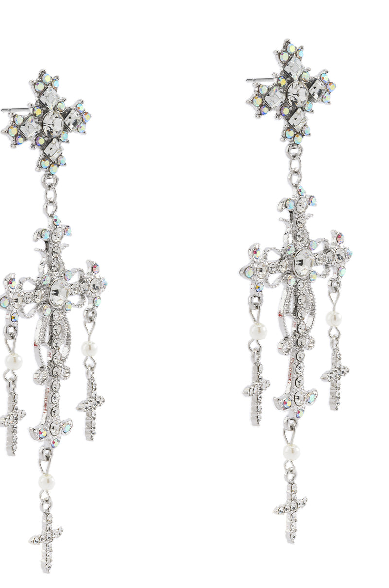 CROSS ME DANGLE EARRING