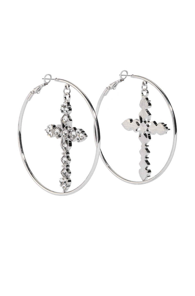 CROSS MY HEART EARRING