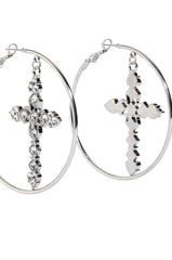 CROSS MY HEART EARRING