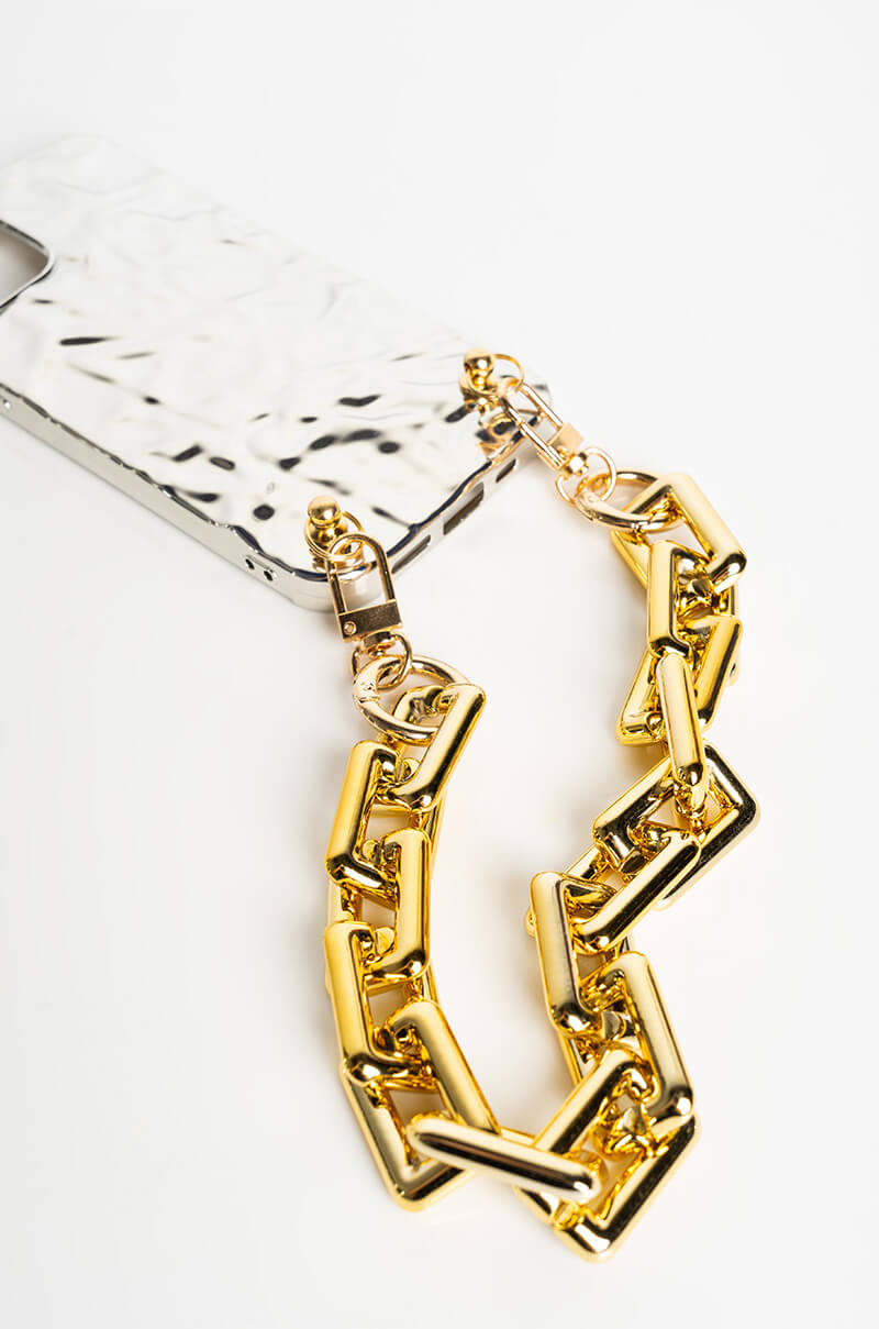 CRUSHED MIRROR IPHONE 12 PRO CASE WITH CHAIN