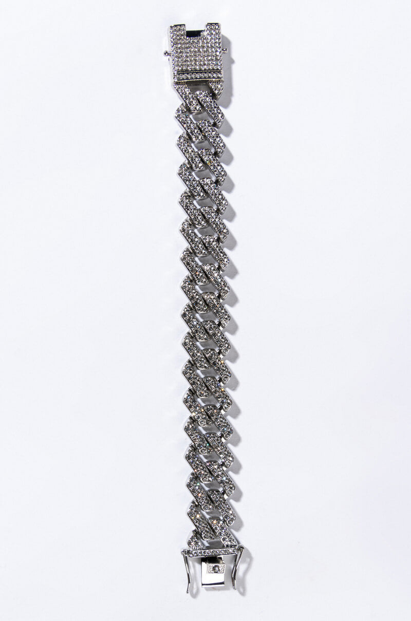 CUBAN STRAIGHT EDGE CHAIN BRACELET