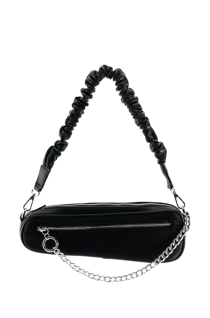 DAFT BLACK ASYMMETRICAL PURSE