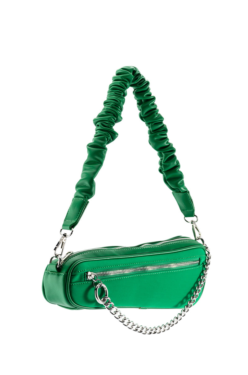 DAFT GREEN ASYMMETRICAL PURSE