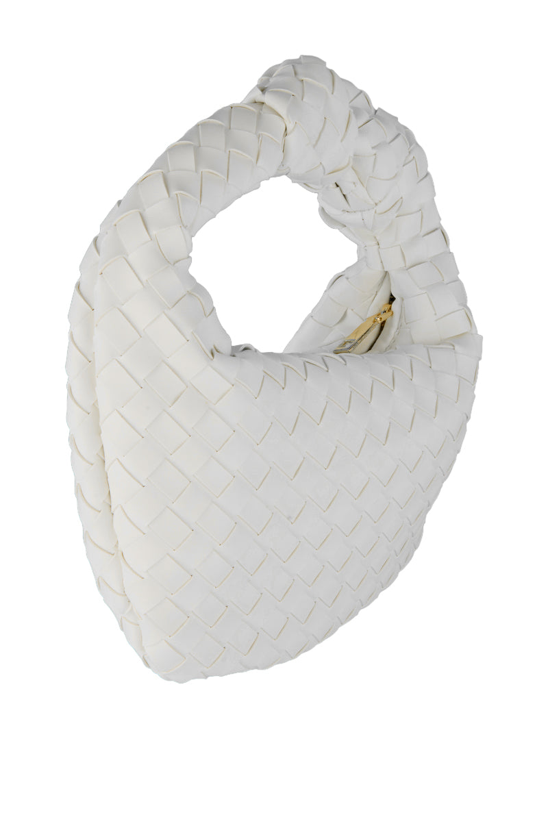 DAISY PU WEAVE PURSE