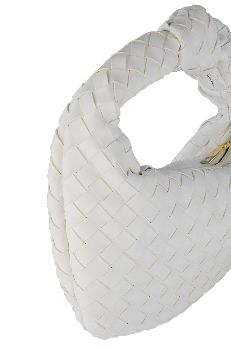 DAISY PU WEAVE PURSE