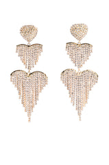 DANGLE HEART EARRING
