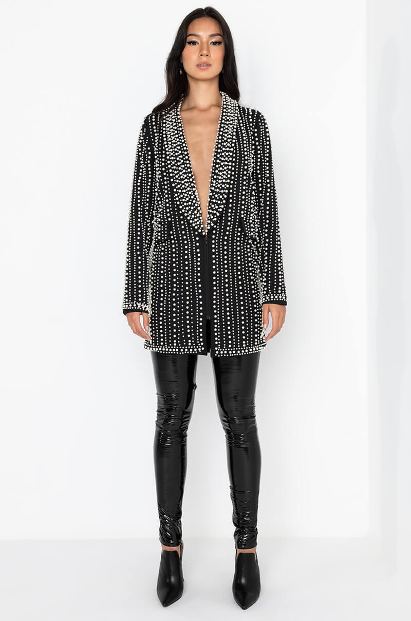 DAVINCI LONG PEARL WORK BLAZER