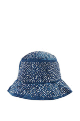 DENIM BABE BLING BUCKET HAT