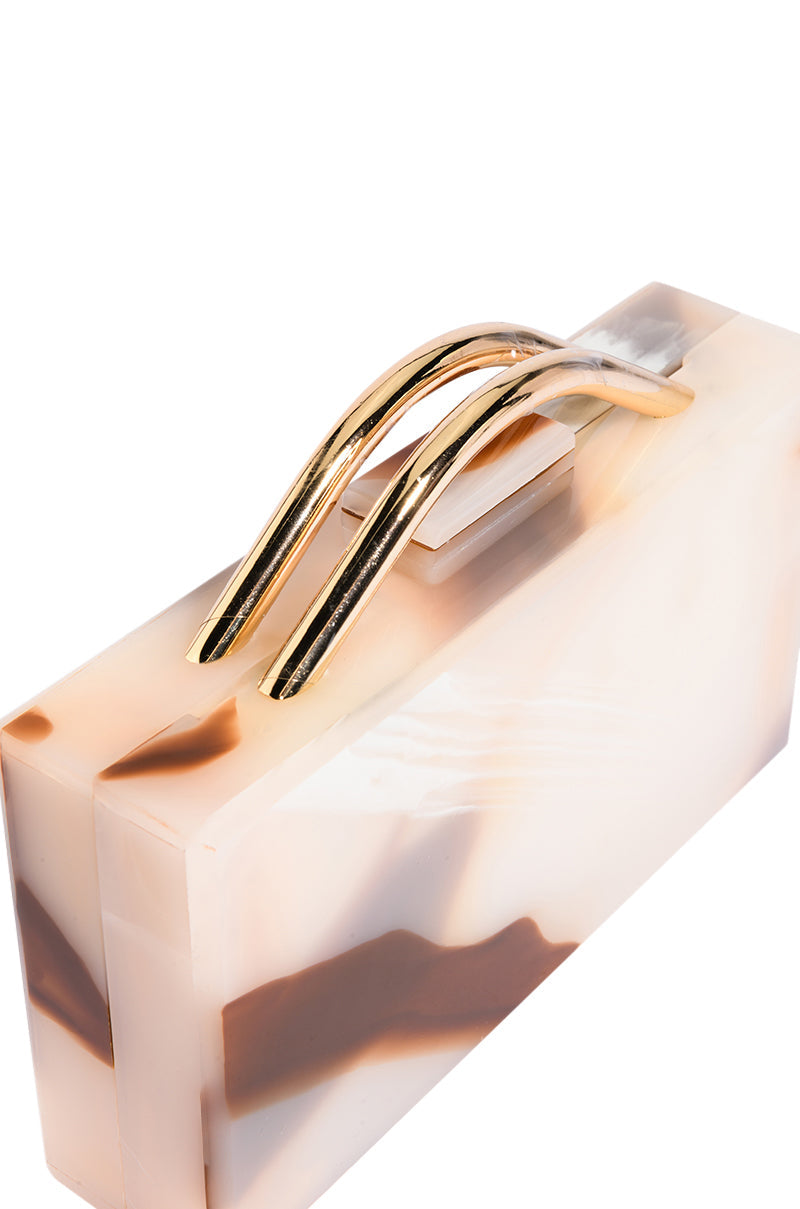 DEVOTED PVC BOX CLUTCH