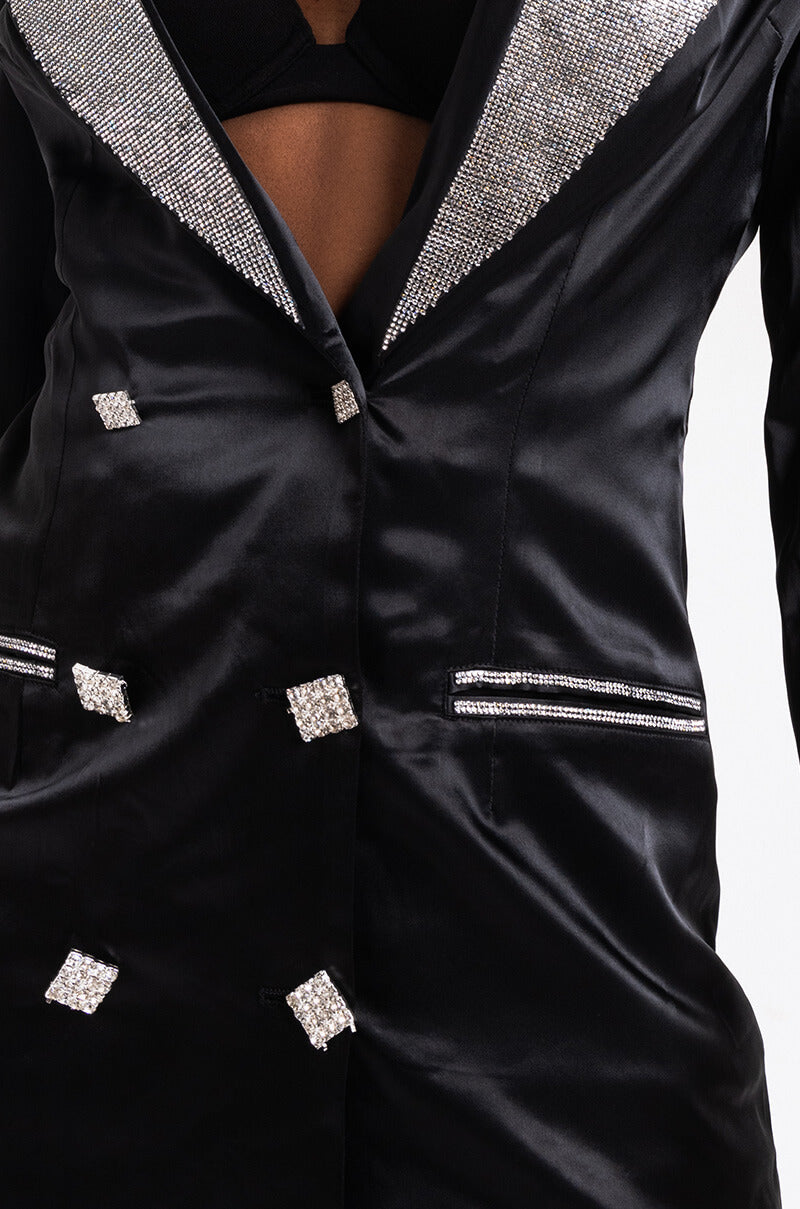 DIAMONIQUE RHINESTONE BLAZER