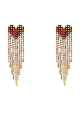 DIGITAL HEART EARRING IN GOLD