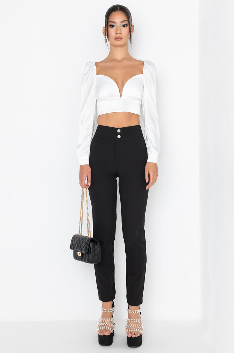 DINNER AND MOVIE HIGH RISE PANT