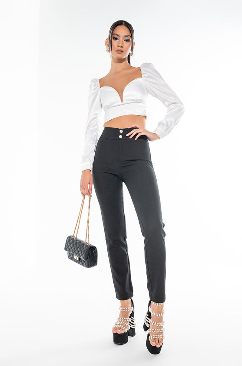 DINNER AND MOVIE HIGH RISE PANT