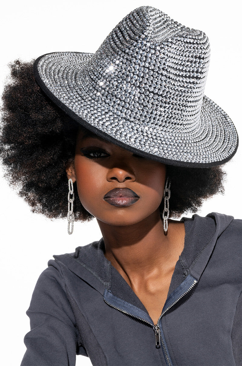 DISCO LIGHTS SILVER FEDORA
