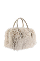 DOING DAMAGE FAUX FUR TOTE