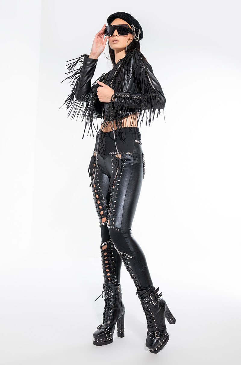 DON'T AT ME LACE UP PANT