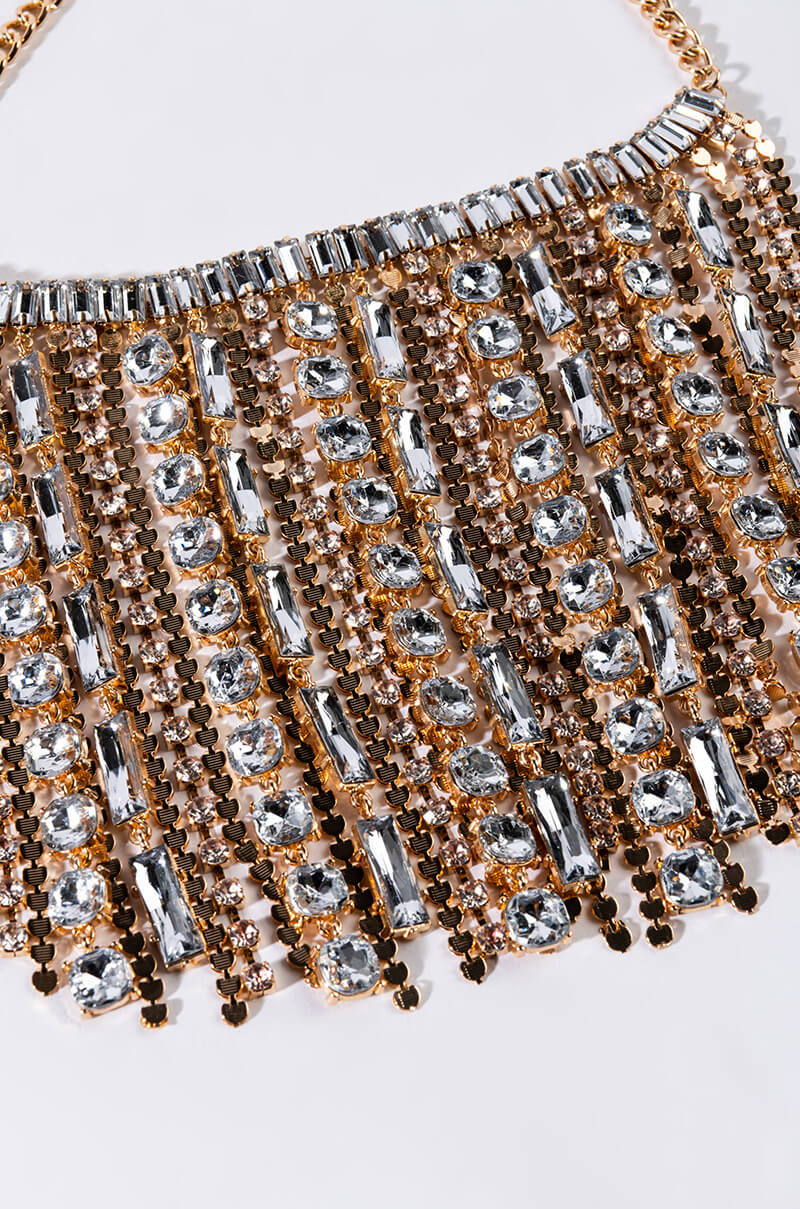 DONT FUCK WIT ME RHINESTONE CHAIN CHOKER
