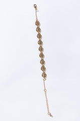 DONT WORRY BE HAPPY RHINESTONE BRACELET