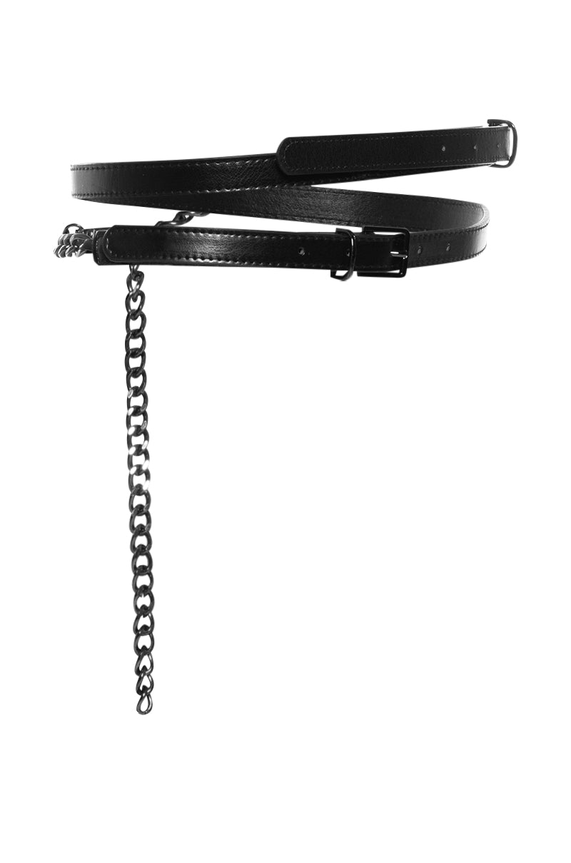 DOUBLE TROUBLE WRAP CHAIN BELT
