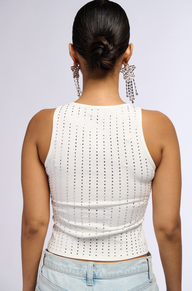 DOWN AND DIRTY RHINESTONE TANK