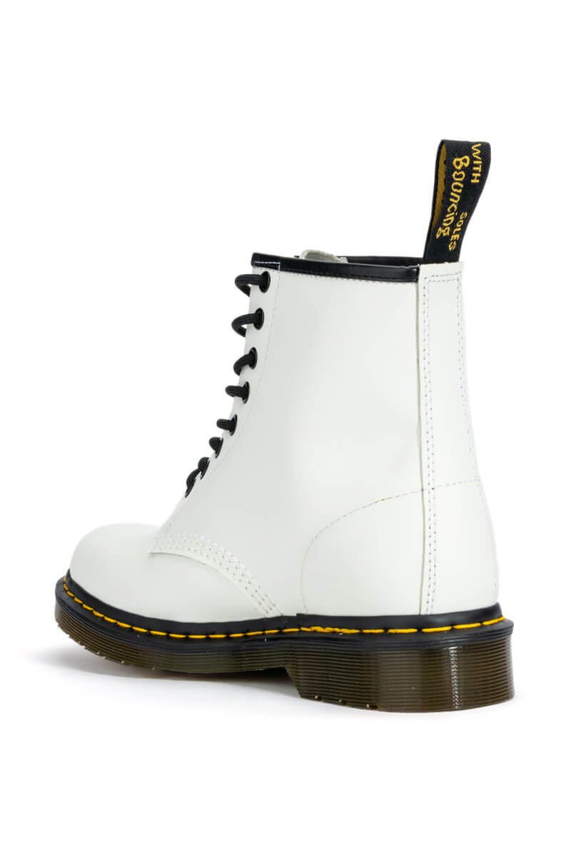 DR. MARTENS 1460 SMOOTH WHITE BOOTIES