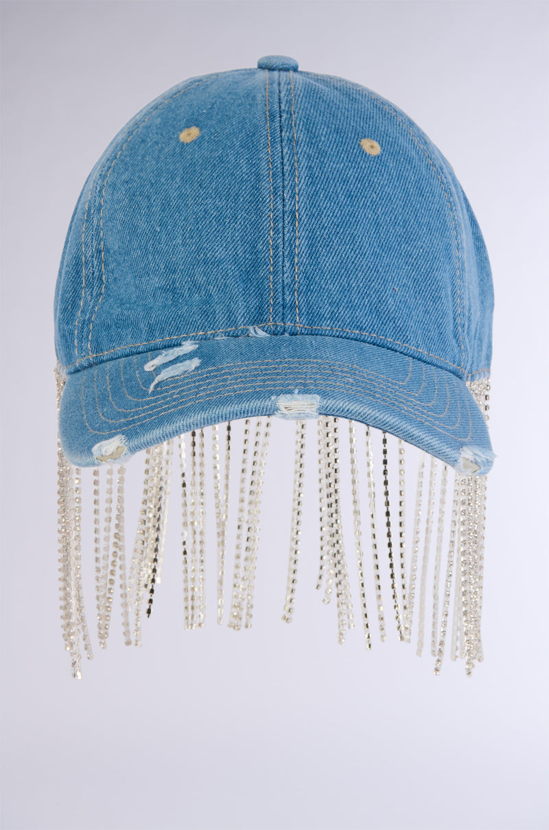 DRIP DIAMONDS DENIM BASEBALL HAT