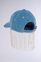DRIP DIAMONDS DENIM BASEBALL HAT
