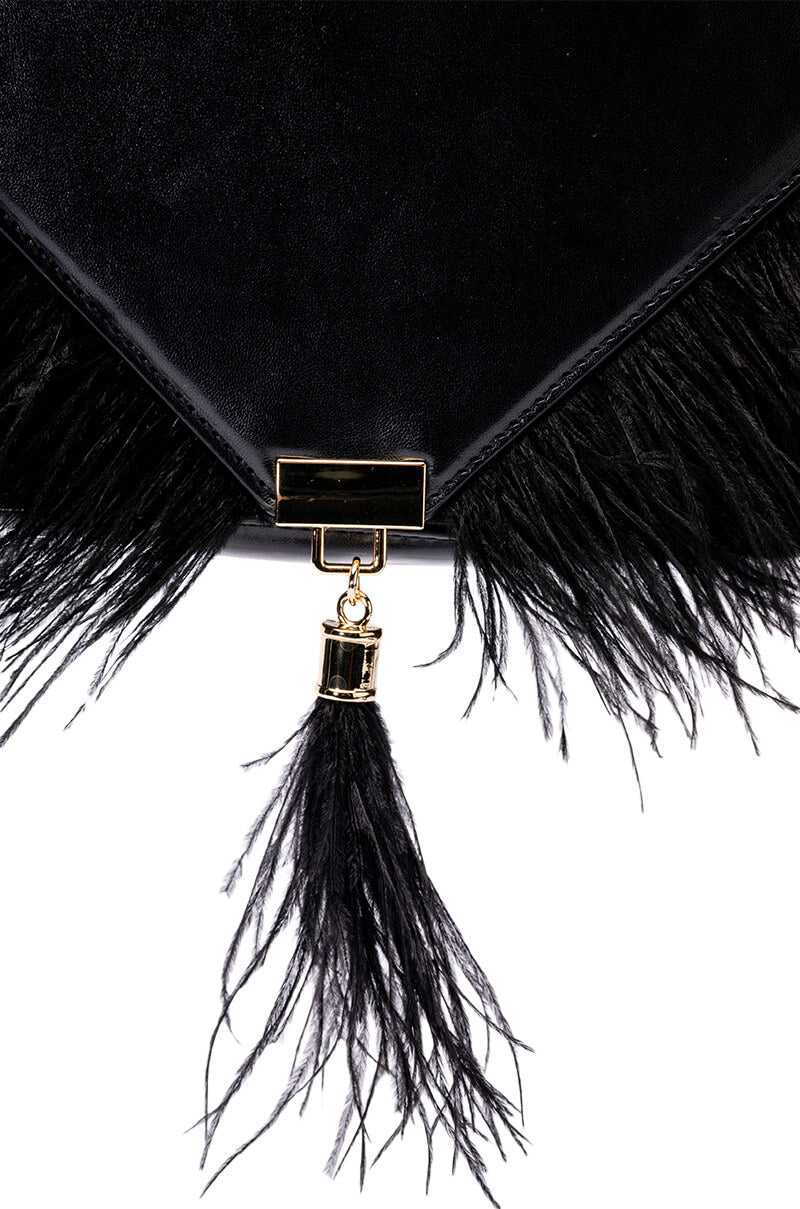 CHARLINEDA FEATHER BAG