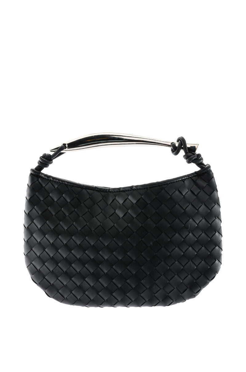 BIERA WEAVEN PU BAG IN BLACK