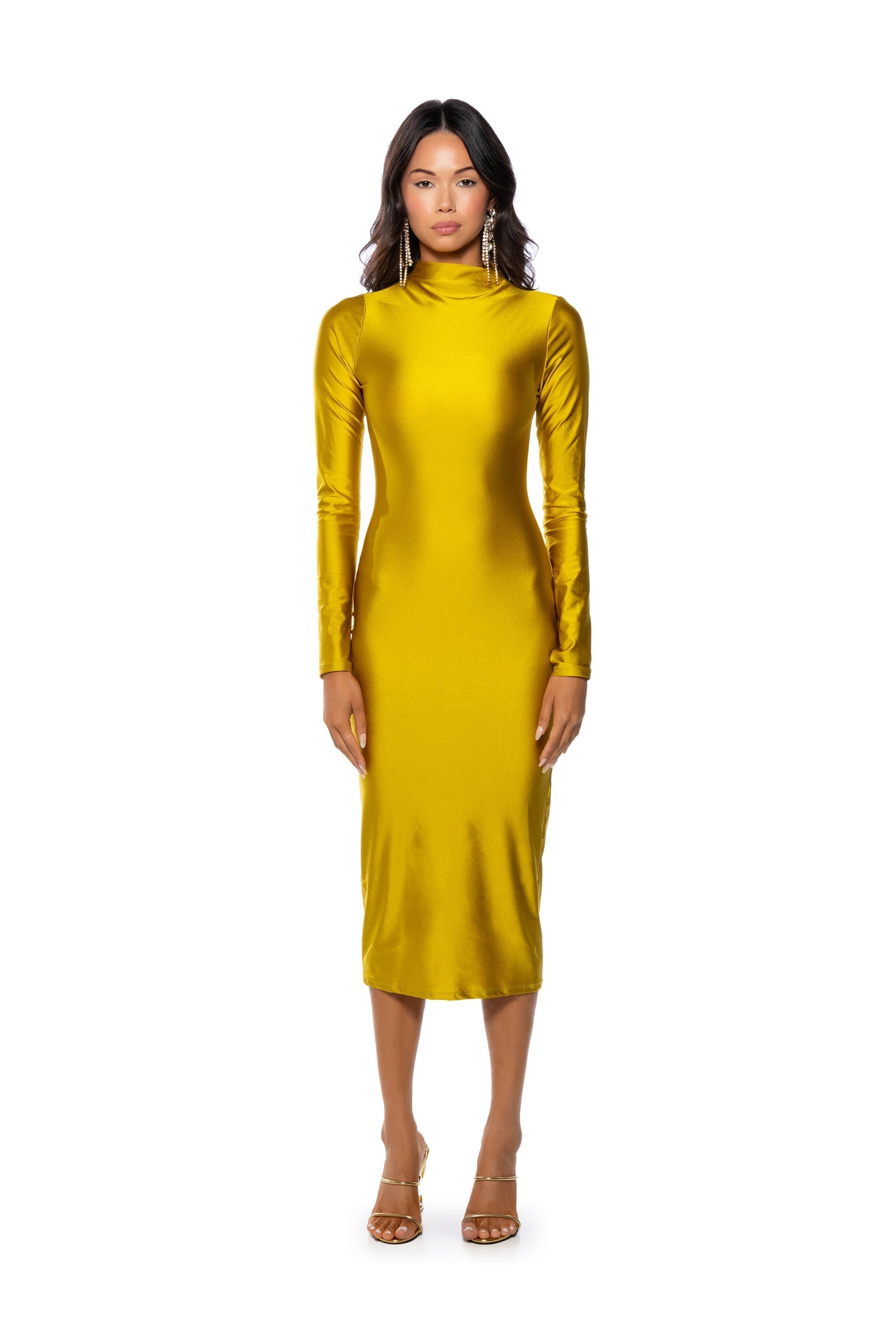 ONE OF ONE LONG SLEEVE MIDI DRESS