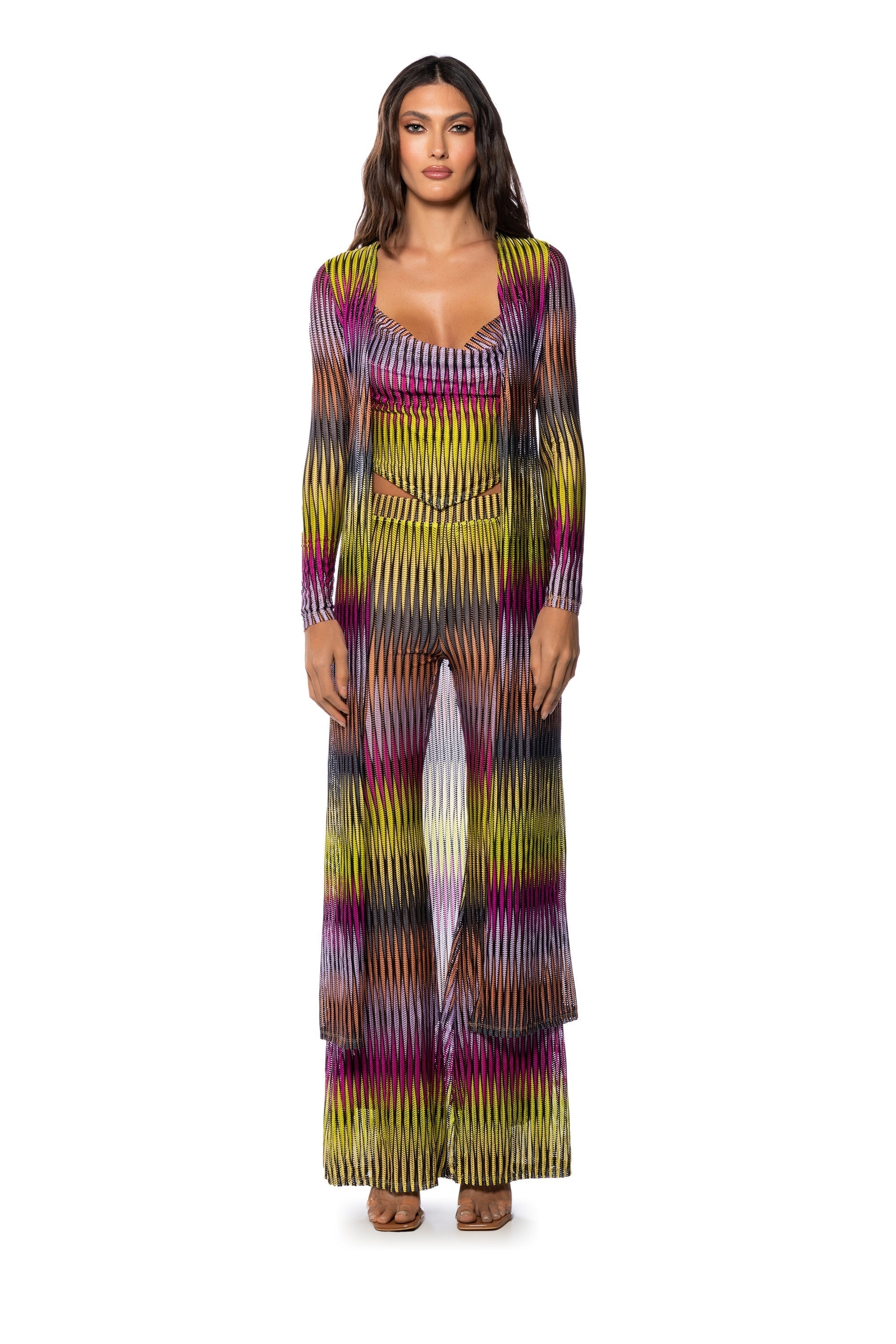 PERSUASIVE GIRL TIE WAIST DUSTER