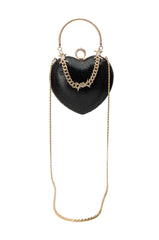 BLACK PROTECTED HEART PURSE