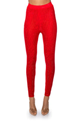 QUEEN OF LOVE RHINESTONE LEGGING