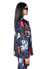 GRAFFITI SCUBA BUTTON DOWN