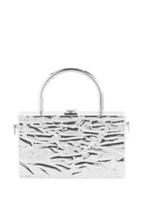 CHROME TOP HANDLE PURSE